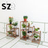 5 10 Uneedem Wood Plant Stand Indoor Outdoor Corner Plant Shelf Stand, Tiered Potted Flower Plant Stands for Indoor