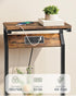 27" TBZ27UBF CHOEZON Narrow Side Table with Charging Station, Skinny End Table for Small Spaces, Couch Table