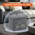 17 Inches DocSafe Storage Ottoman with Lock,Fireproof Folding Ottoman Foot Rest Stool Storage Chest with Storage Safe
