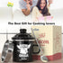 15OZ 15OZ) PGYARD Mini Bacon Grease Container With Strainer - Farmhouse Enamel Grease Saver (Black
