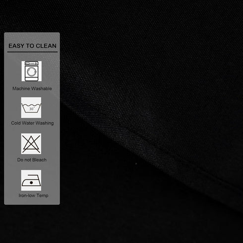 24 24 Inch Small Square Solid Black Tablecloth x Washable Fabric Table Cloth Wrinkle Resistant Polyester Table Cover