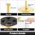 Gold Paper Towel Holder, VEHHE Stand with Weighted Base, Countertop Paper Towel Holder with Suction Cups