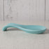 Now Designs Eggshell Blue Curved Stoneware Spoon Rest, 3.5x7.75 in