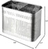 Medium Square Stainless Steel Cutlery Utensil Holder, Dishwasher Safe Chopsticks Holder