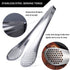MSY BIGSUNNY 11Inch Kitchen Cooking Food Tongs Stainless Steel Buffet Tongs (silver, 2 pack) by MSY BIGSUNNY