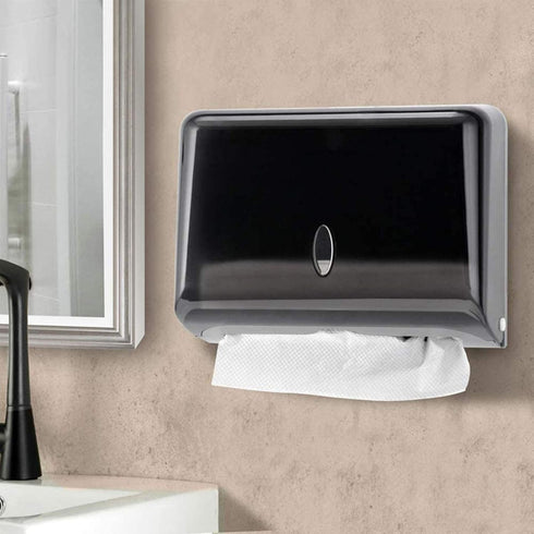 Commercial AILELAN Paper Towel Dispenser, Toilet Tissue Dispensers Wall Mount Paper Towel Holder Multifold/C-Fold Paper