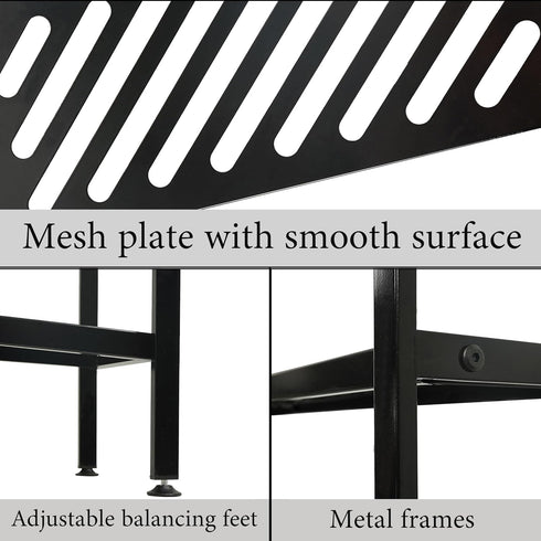 2 35 Inches Closet, Shoe Rack - Metal Shoe Organizer Tier Shoes Shelf Storage, Stackable Long Show Stand Holder