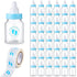 Tondiamo 48 Pcs Blue Baby Shower Mini Bottle Favors 1.5 x 3.5