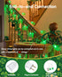 8.5Ft 10 SUNSGNE Shamrock String Lights St. Patrick's Day Lights, Outdoor Patio String Light with LED Green Shamrock