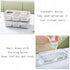 MineSign Divided Food Serving Tray with Lids, Stackable Snack Box for Candy Nuts Spice Container with 6 Dividers