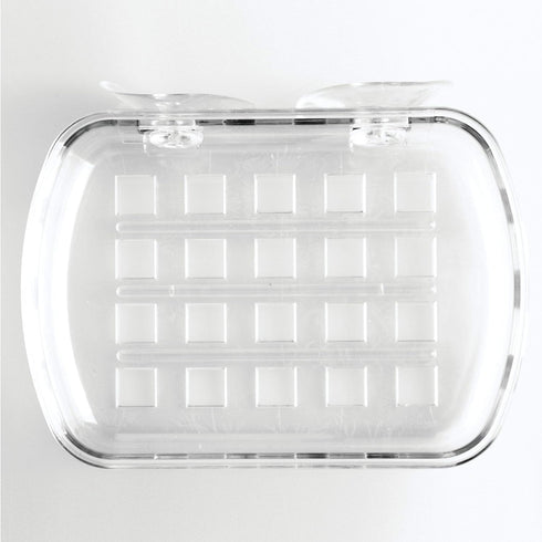 5.25" 4" 2", Clear,19600 iDesign BPA-Free Plastic Suction Bar Soap Dish - x x