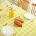 MANGATA CASA Yellow Gingham Tablecloth for Rectangle Tables-Checkered Table Cloth Waterproof Kitchen & Table Linens-Polyester Buffalo Plaid Wrinkle Free Table Cover(Light Yellow 60x102in) by MANGATA CASA