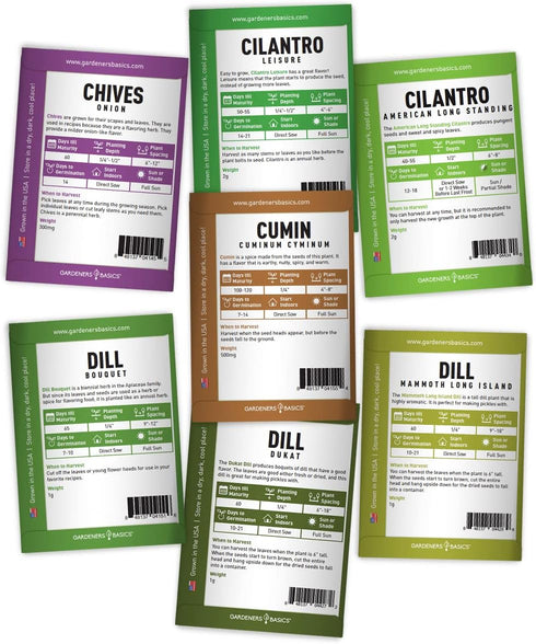 35 Pack Medicinal Herb Seeds Variety Heirloom Non-GMO Healing & Culinary Herbs for Planting Apothecary, Tea & Homestead