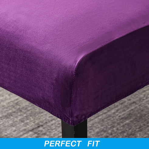 OBCREAT Armless Armless Accent Chair Cover,High Stretch Slipper Chair Slipcovers Soft Velvet Chair Covers with Elastic