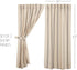 VHC Brands Grace Grain Sack Stripe Short Panel Set of 2, 63x37