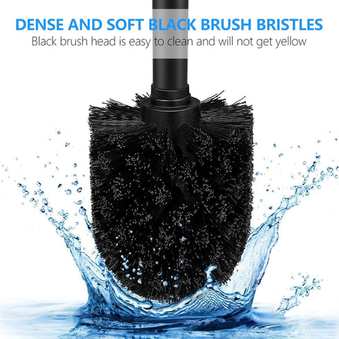 SetSail 3 Packs Toilet Brush, Compact Size Toilet Bowl Brush and Holder Toilet Brushes for Bathroom with Stainless