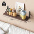 16.5 Inch (Set 6 YGEOMER Brown Floating Shelves for Wall, Farmhouse Wall Shelves for Bedroom, Bathroom Storage, Living