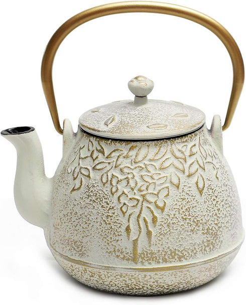 Tea Kettle, TOPTIER Japanese Cast Iron Teapot with Infuser for Loose Leaf