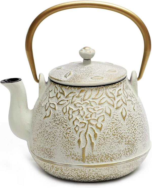 Tea Kettle, TOPTIER Japanese Cast Iron Teapot with Infuser for Loose Leaf