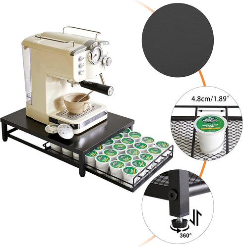 IBUYKE Coffee Pod Drawer Holder for K Cup, 35 Capacity Storage Organizer for Home Kitchen