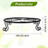 Aivkoif 1/2/4 Pack 10/12 Inch (10IN2PCS) Heavy Duty Iron Plant Stands - Rustproof Metal Flower Pot Holder for Indoor