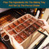 Non-Stick Brownie Pan with Dividers, High Carbon Steel Baking Pan for 18 Pre-Cut Brownies