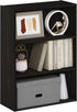 Furinno Pasir Open Shelf Bookcase, 3-Tier, Espresso