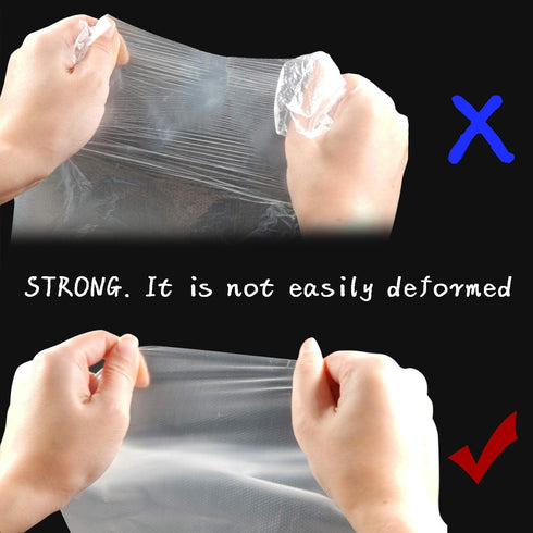 TOSSOW 100 Pack Disposable Pastry Bags, Thickened Piping with 3 Icing Bags Ties for All Sized Tips Kit