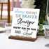 4 Pcs Inspirational Desk Decor Gifts, Positive Motivational Quotes Wooden Plaque Sign with Stand for Home Office