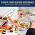 Set 4 Set Premium Crab Leg Crackers and Tools, of Lobster Crackers & Stainless Steel Lobster Picks, Crab Crackers