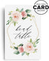 Bliss Collections Geometric Floral Table Numbers 1–25 with Double-Sided Head Table Card for Wedding, Reception, or