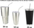 Reusable Stainless Steel Drinking Straws, 20 Pcs, 4 Sizes - 6.3'' 7.1'' 8.5'' 10.5'', BPA Free with 2 Brushes and Carry