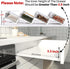 Clear Acrylic Spice Drawer Organizer, 4 Tier- 2 Set Expandable from 13" to 26" for Kitchen Spice Rack Tray