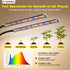 120 5700K 5-Level Dimmable, 4/8/12H Grow Light for Indoor Plants, LEDs Full Spectrum Plant Lamp with Red Blue White