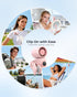 13500 360 Summer Hotsales Clip-On Portable Fan, RPM Rechargeable Handheld Mini Fan with LED Display, Rotating