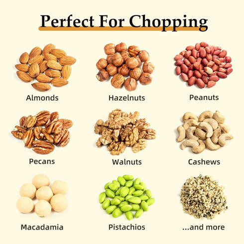 Nut Chopper Durable Nut Grinder Manual Hand Crank For Baking Cooking, Chopping Walnuts Pecans Almonds Nuts Seeds