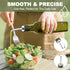 Set 17oz/500ML COOLMI Oil and Vinegar Dispenser - Premium Glass Olive Oil Dispenser Bottles for Kitchen, Oil Dispenser