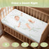 Crib Rayon made from Bamboo Waterproof Mattress Pad Cover, Soft Breathable Cooling Mattress Pad Cover, Deep Pocket Stretches up to 21” Tightly Fitted Mattress Protection by Softhour