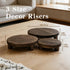 ORBEIN 6"/8"/10" 3pcs Unfinished Rustic Wood Stands - Wooden Round Riser - Plant Risers Stand for Decor Display