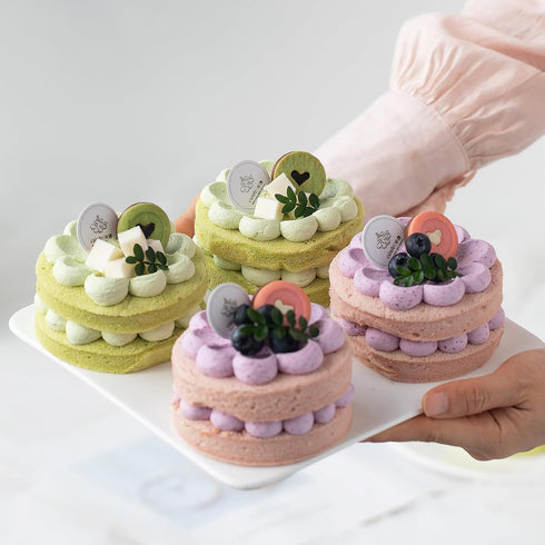 4 Inch Round Silicone Mold for Baking, 3 Pcs Large Non-Stick Muffin Top Pan, 6-Cavity Baking Mold