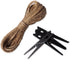 LWR CRAFTS Wooden Large Clothespins, 3-5/16" 30 Pieces Per Pack, Black