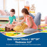 Play-Cozy Booooom Jackson Enchanting Kids Pink Castle Rug with Cartoon Park-Flower,Shoes,Clothes,House Design-Perfect