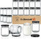 Folinstall 8 oz Small Glass Jars with Airtight Lids, 20 Pcs Candle