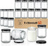 Folinstall 8 oz Small Glass Jars with Airtight Lids, 20 Pcs Candle