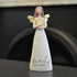 Blossom Bucket Family is Love Heart Soft Cream Resin Stone Collectible Angel Figurine, 6 inch