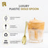 100 Pack Gold Small Spoons - 4 Inch Heavy Duty Mini Spoons for Dessert, Ice Cream, Tastings & Cocktails, BPA Free