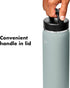 OXO 40 oz Insulated Water Bottle with Handled Lid, Slate