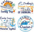 Large Cruise Door Decorations Magnetic, Cosmisun 4 PCS Family Themed Cruise Ship Magnets, Funny Sea Navigation Decor