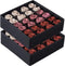 Qozary 2 Pack Drawer Organizer Divider, 24 Cell or 16 Cell Collapsible Storage Boxes for Socks, Lingerie, Clothes