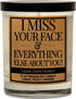 Cedar Crate Market I Miss You Gifts for Women, Men - Long Distance Friendship Gifts, Best Friend Candle, Unique